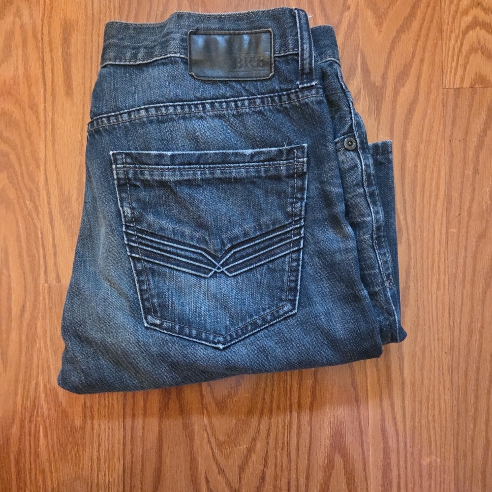 BKE Alden 33R Men's Blue Jeans‎ Bootcut Cowboy Western
